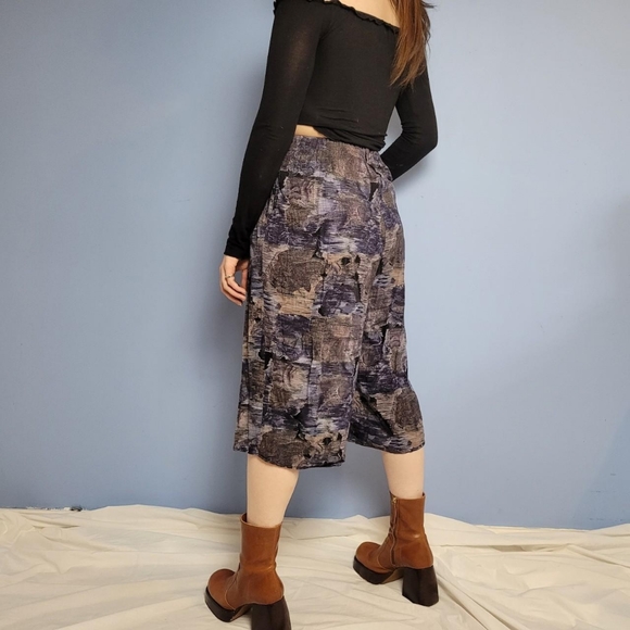 80s purple funky culottes - Picture 5 of 6